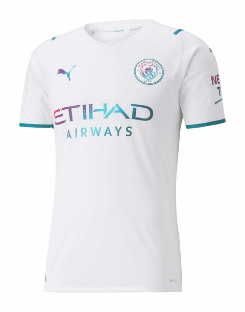 Camisa Manchester City 2021/22 - Retrô Masculino - Branca