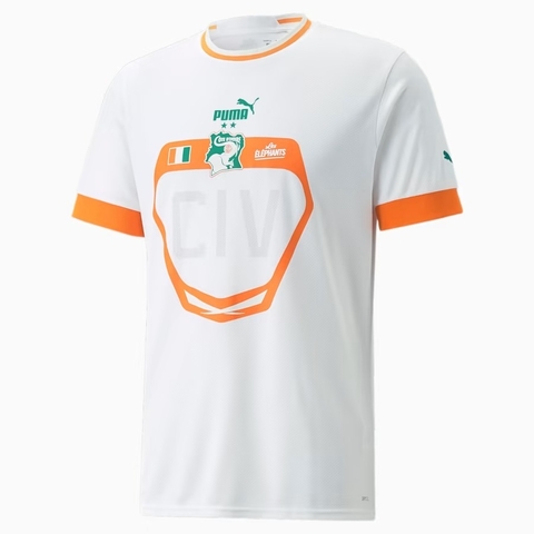 Camisa Costa do Marfim 2022/23 - Masculino Torcedor - Branca