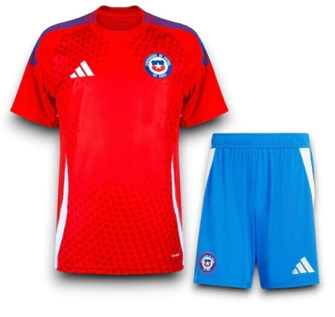 Kit Chile 2024/25 - Camisa e Short de Jogo - Vermelho