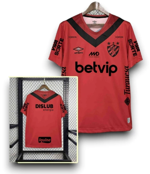 Camisa Sport Recife 2024/25 - Patrocínios - Torcedor Masculina - Vermelha