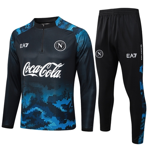 Conjunto Blusão Napol Camuflado 2024/25 - Treino Masculina - Preto e Azul - comprar online