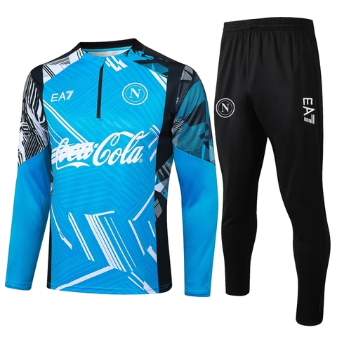 Conjunto Blusão Napoli 2024/25 - Treino Masculina - Azul - comprar online