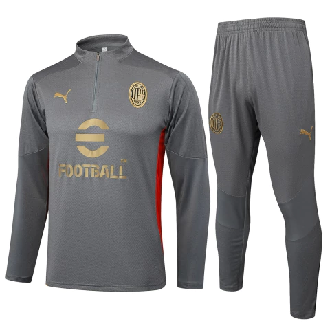 Conjunto Blusão Milan 2024/25 - Treino Masculina - Cinza - comprar online