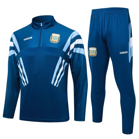 Conjunto Blusão Argentina 2024/25 - Treino Masculina - Azul - comprar online