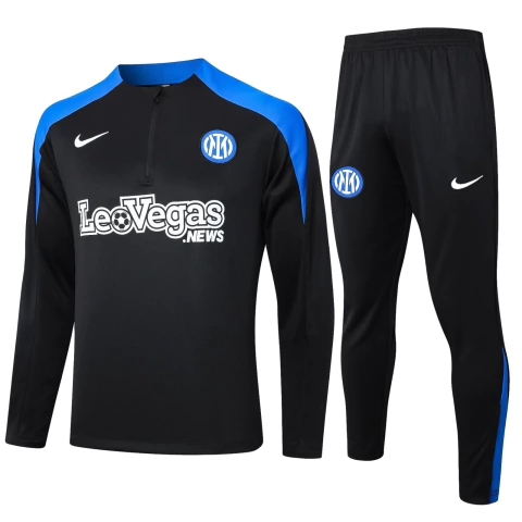 Conjunto Blusão Inter Milão 2024/25 - Treino Masculina - Preto - comprar online