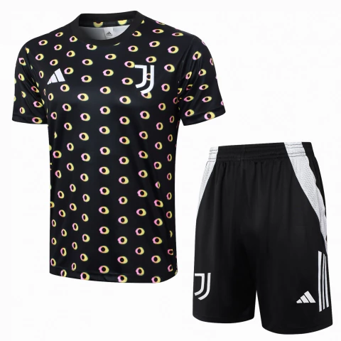Kit Juventus Camisa e Short Treino 2024/25 - Preta - comprar online