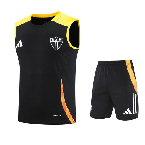 Kit Atlético Mineiro Regata e Short Treino 2025/26 - Preto - comprar online