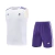 Kit Real Madrid 2025/26 - Regata e Short Treino - Branco Roxo na internet