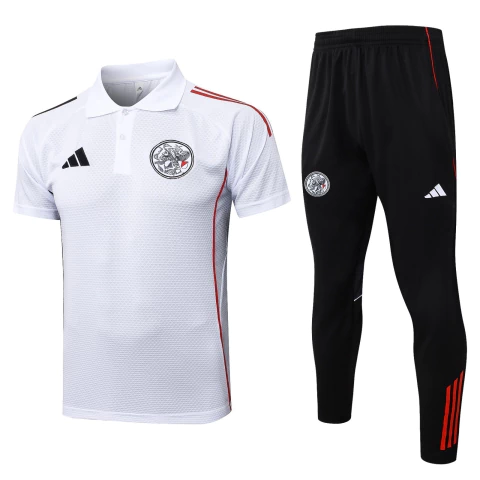 Kit Ajax 2025/26 Camisa Polo e Calça Treino - Branco - comprar online