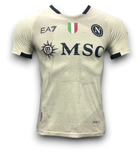 Camisa Napoli 2025/26 - Jogador Masculina - Bege - comprar online
