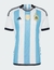Camisa Argentina - Patch Copa do Mundo 2022 - Torcedor Masculino - Azul e Branca