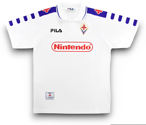 Camisa Fiorentina II - 1998 - Masculino (Retro) - Branca