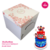 Caixa Torta Alta Flowers 35x35x40cm - Ideal para Cakeboard de ate 35cm