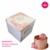 Caixa Torta Alta *Flowers* - 25x25x23cm - Ideal para Cakebard de 25cm