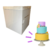 Caixa para Bolo de Andar 35x35x40cm - Ideal para Cakeboard de ate 35cm na internet