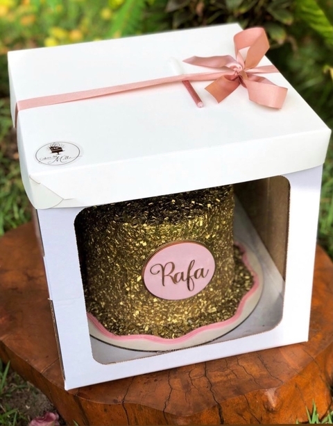 Caixa para Torta com Visor 30x30x23cm - Ideal para Cakeboard de até 30cm - (cópia) - comprar online
