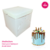 Caixa Torta Alta Rosa Docinho 25x25x23cm - Ideal para Cakeboard de até 25cm - loja online