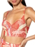 Top Cropped Lucy Tule Estampado Vermelho na internet