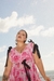 Vestido Longo Ella Tule Estampado Rosa