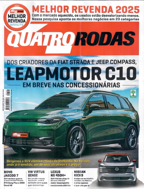 Quatro Rodas Nº 792 - Leapmotor C10 / Melhor Revenda 2025