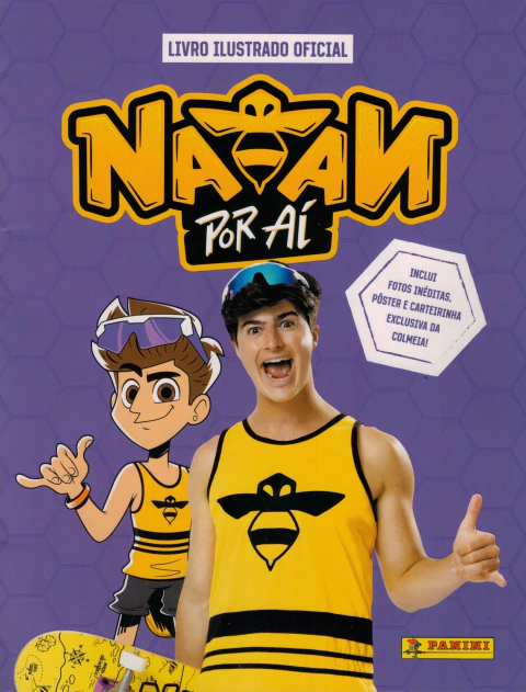 Álbum de Figurinhas - Natan Por Aí + 10 Envelopes (50 Figurinhas)