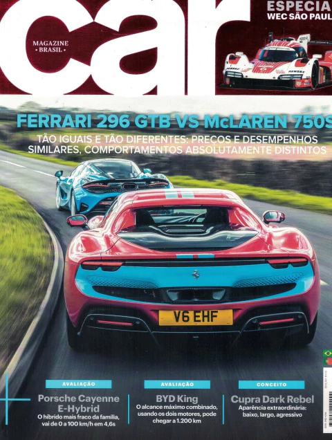 Car Magazine Brasil Nº 122 - Ferrari 296 vs Mclaren 750S