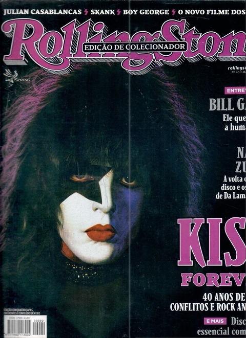 Rolling Stone Brasil Nº 092 - Kiss Forever ( Paul Stanley )