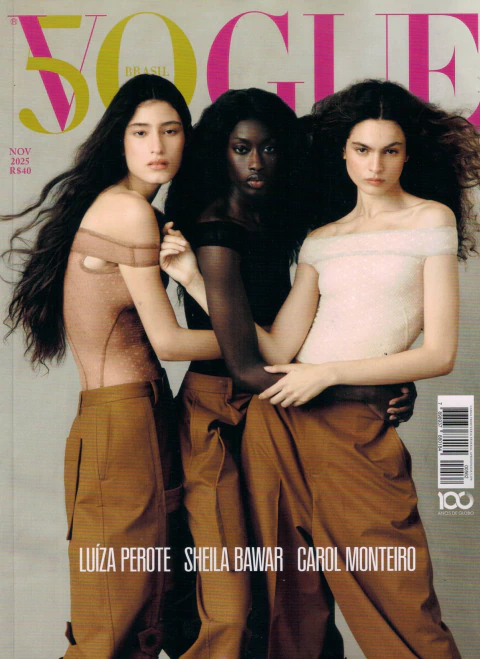 Vogue Brasil Nº 562 - Luíza Perote, Sheila Bawar e Carol Monteiro