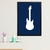 Quadro Guitarra Azul Marinho