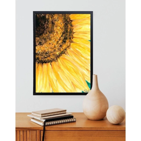 Quadro Aquarela Handmade Girassol