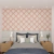 papel de parede adesivo medalhao rose