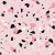 papel de parede terrazzo rosa e preto