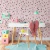 papel de parede rosa terrazzo