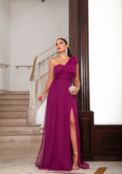 Vestido de Festa Longo Manga Nula Rosy em 6 Cores - 1150 - comprar online