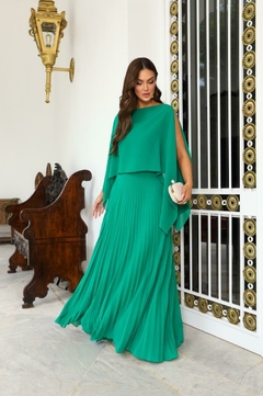 Vestido de Festa Longo com Xale Removível em 6 Cores - REF50090 - comprar online