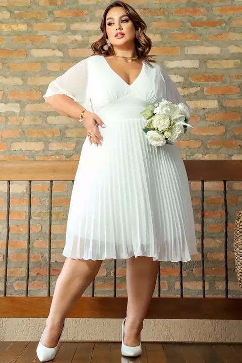 Vestido Civil Curto Plus - REF2271 - comprar online