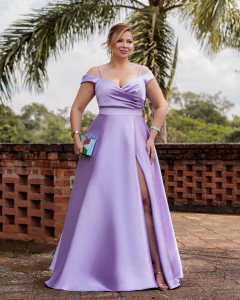 Vestido de Festa Plus Size em Zibeline - REF1192P na internet