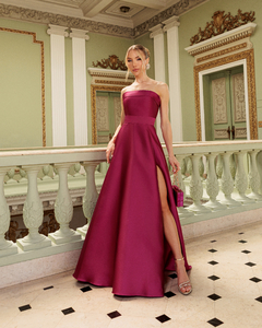 Vestido de Festa Longo Tomara que Caia Zibeline 4 Cores - REF 1206 - comprar online