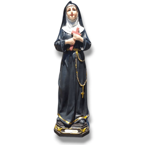 Imagem de Santa Rita de Cássia 60cm Resina Importada Pintada Artesanalmente