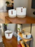 Imagem do Kit cachepôs para plantas de sisal, juta e algodão, P, M, G e vasos cuia