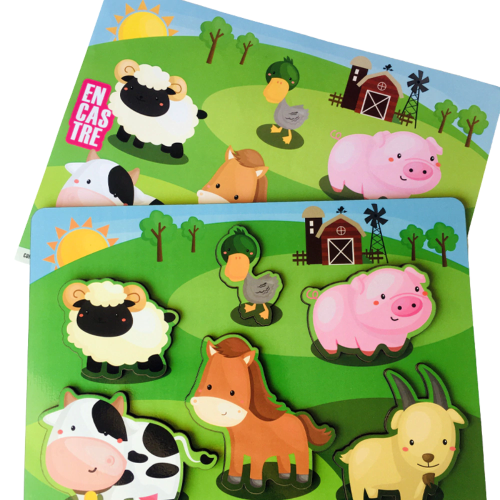 ENCASTRE ANIMALES DE GRANJA