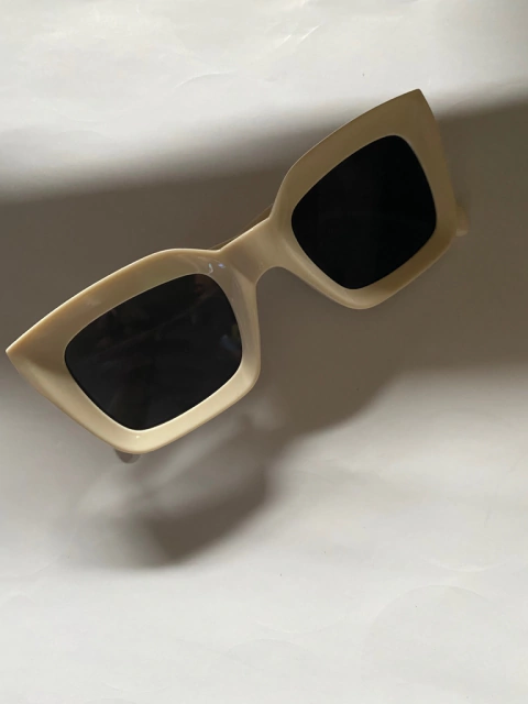 GAFAS ELTON blanco/nude