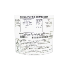 Compressor Scroll DC80PHD-D2Y2 380/60/3F R410A - 17F20905A - Peça para ar condicionado - Qualipeças