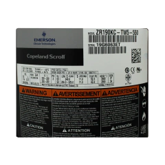 Compressor 15 TR, 220/60/3F R22 Copeland ZR190KCTW5550 Scroll - 180060 - Peça para ar condicionado - Qualipeças