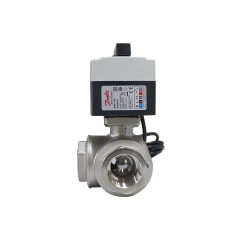 Válvula AMZ 113 tipo 3 Vias - Rosca interna - 24V DN32 1 1/4 - 082G5415 - Peça para ar condicionado - Qualipeças