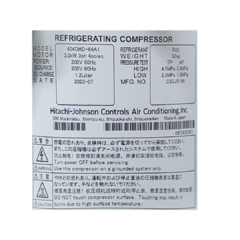 Compressor 3,2 TR, 220/60/3F R22 Hitachi 404DHD-64A1 Inverter - 06743261 na internet