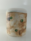 SUPER CONTENEDOR MULTIUSO CON TEXTURA OXIDO Y ESMALTE MUY ORIGINAL - IDEAL PARA ORGANIZAR DE TODO!! - PIEZA ARTESANAL UNICA en internet