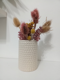 PORTAUTENSILIOS CON TEXTURA POCITOS / PIEZAS ARTESANALES - NO TIENEN DRENJE / NO INCLUYE FLORES NI UTENSILIOS - PRECIO POR UNIDAD en internet