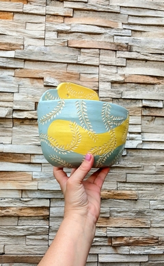 MACETA DE PARED AGUAMANIL ARTESANAL ESGRAFIADO / PIEZAS UNICAS - TIENEN DRENAJE - NO INCLUYE PLANTAS / DISEÑO A ELECCION SEGUN DISPONIBILIDAD - comprar online