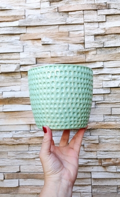 lMACETA DISEÑO POCITOS / PIEZA ARTESANAL - TIENE DRENAJE / NO ICLUYE PLANTAS / PRECIO POR UNIDAD en internet